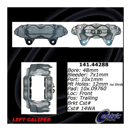 Centric Centric Semi-Loaded Brake Caliper, Centric Parts 141.44288 141.44288